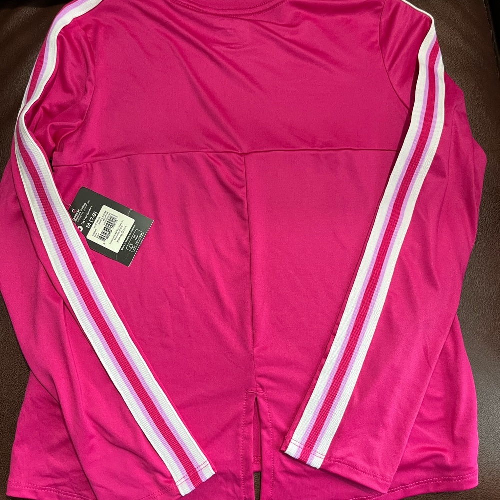 New girls Athletic LS top- Size M (7-8)
